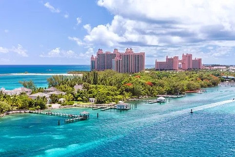 Atlantis Resort on Paradise Island near Nassau Bahamas cruise port.